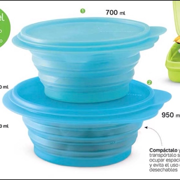 Tupperware Compactware Container Set of 2 - Picture 12 of 12